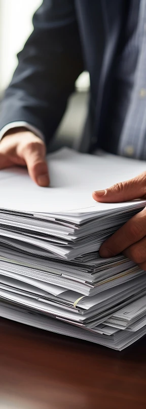 Persona revisando documentos